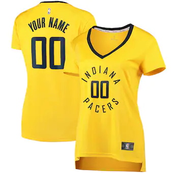 womens fanatics branded gold indiana pacers fast break repl-229